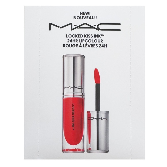 MAC Cosmetics Other - FREE💝 MAC Cosmetics Locked Kiss Ink 24HR Lip Color 3 SHADE SAMPLE CARD